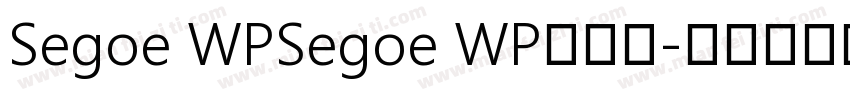 Segoe WPSegoe WP兰亭黑字体转换